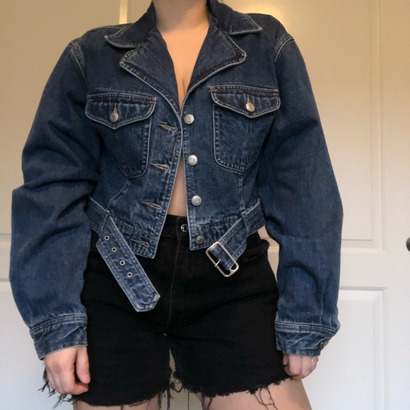 gap cropped jean jacket